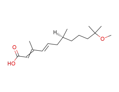 S-(4E)-3,7,11-Trimethyl-11-methoxy-2,4-dodecadiensaeure