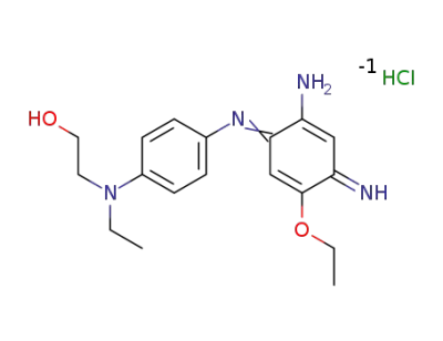 2-{[4-(2-amino-5-ethoxy-4-iminocyclohexa-2,5-dienylideneamino)phenyl]ethylamino}ethanol hydrochloride
