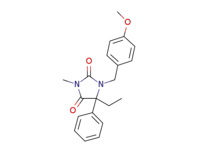 5-ethyl-1-[(4-methoxyphenyl)methyl]-3-methyl-5-phenylimidazolidine-2,4-dione