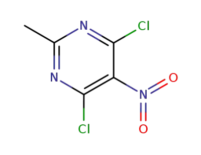 4,6-dichloro-2-methyl-5-nitropyrimidine