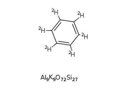 potassium zeolite L * perdeuteriobenzene