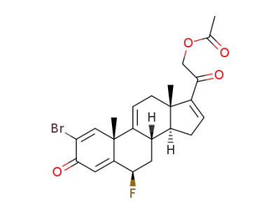 2-bromo-6β-fluoro-1,4,9(11),16-pregnatetraene-21-ol-3,20-dione-21-acetate